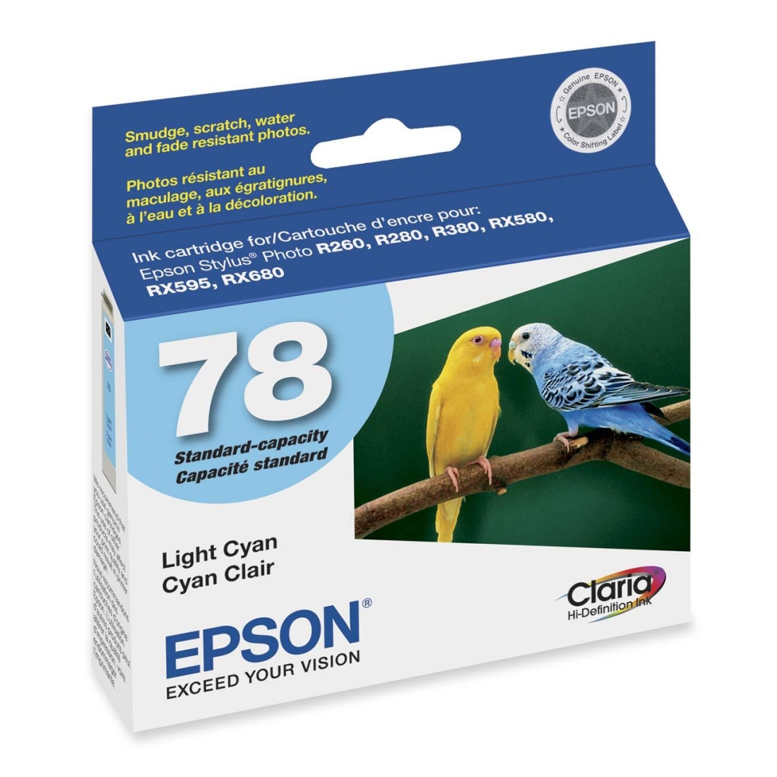 Epson Claria T078520 Light Cyan Ink Cartridge